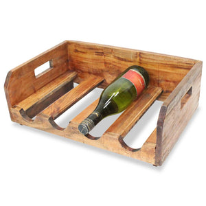 vidaXL Wine Racks 4 pcs for 16 Bottles Solid Reclaimed Wood-1