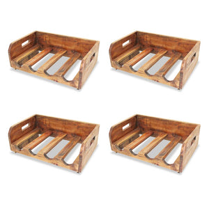 vidaXL Wine Racks 4 pcs for 16 Bottles Solid Reclaimed Wood-2