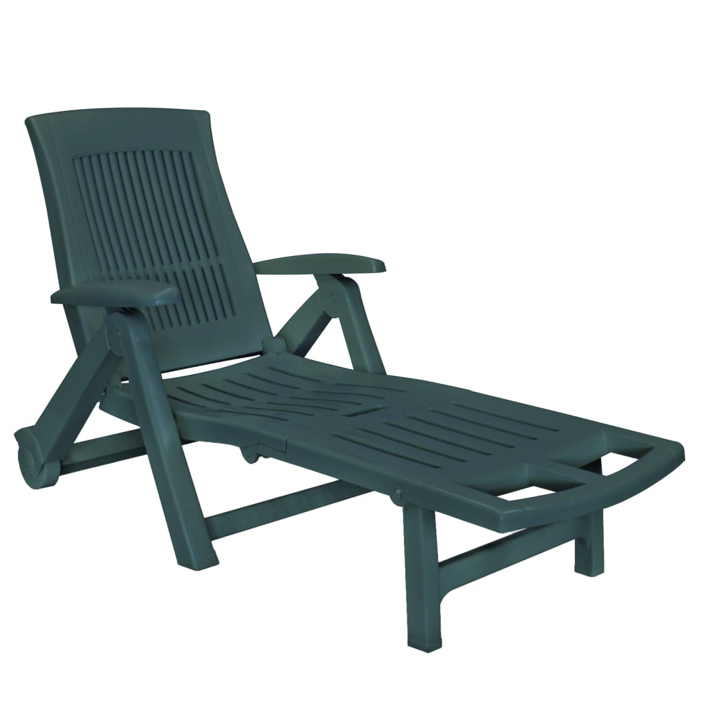 vidaXL Patio Lounge Chair with Adjustable Backrest Outdoor Folding Sunlounger-2