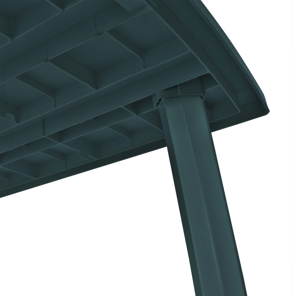 vidaXL Patio Table Outdoor Garden Deck Dining Table with Umbrella Hole Plastic-29