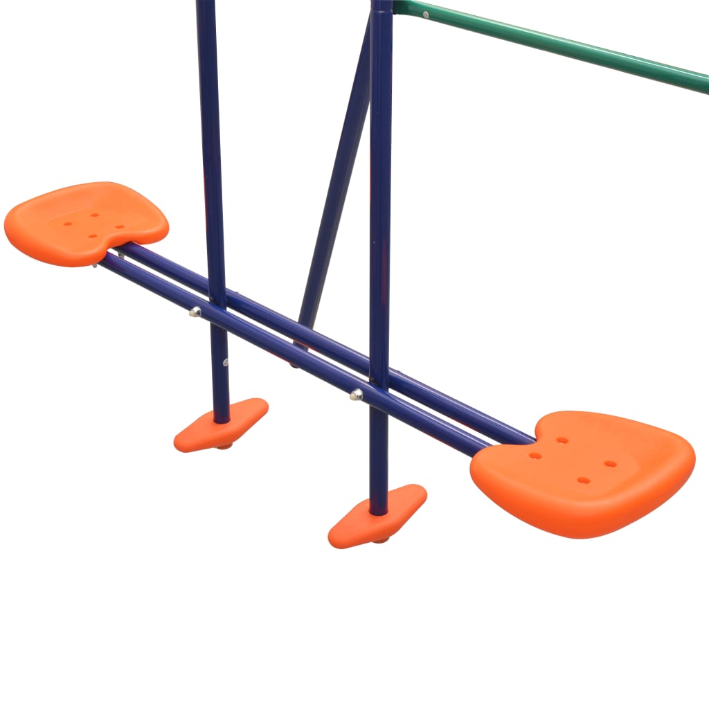 vidaXL Swing Set with 5 Seats Orange-7