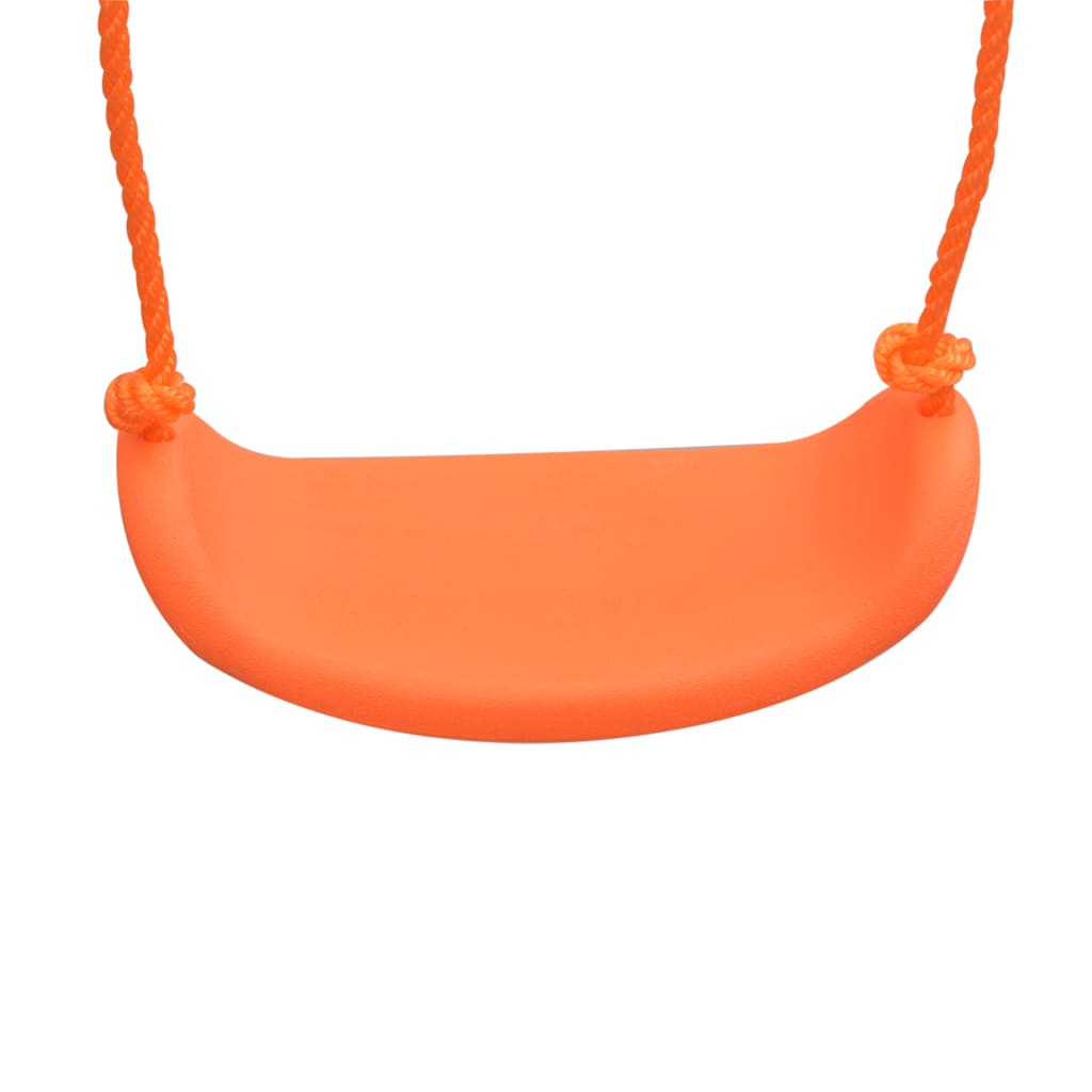 vidaXL Swing Set with Slide and 3 Seats Orange-3