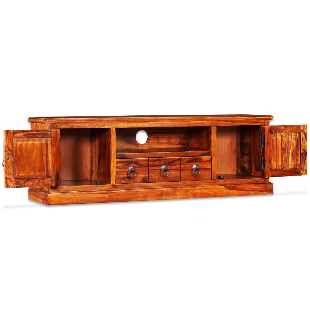 vidaXL TV Stand Solid Sheesham Wood 47.2"x11.8"x15.7"-7