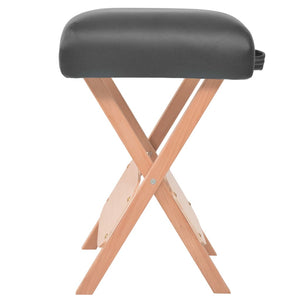 vidaXL Folding Massage Stool with 4.7" Thick Seat and 2 Bolsters Furniture-5