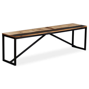 vidaXL Dining Bench Table Bench for Living Room Bedroom Solid Reclaimed Wood-5