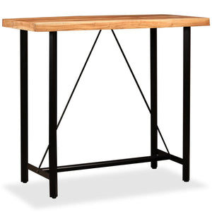 vidaXL Bar Table Pub Table Bistro Table for Dining Room Solid Acacia Wood-24