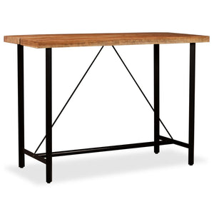 vidaXL Bar Table Pub Table Bistro Table for Dining Room Solid Acacia Wood-26