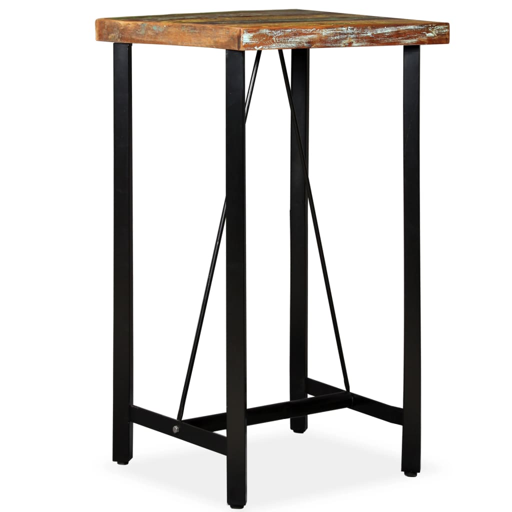 vidaXL Bar Table Pub Table Bistro Table for Dining Room Solid Reclaimed Wood-25