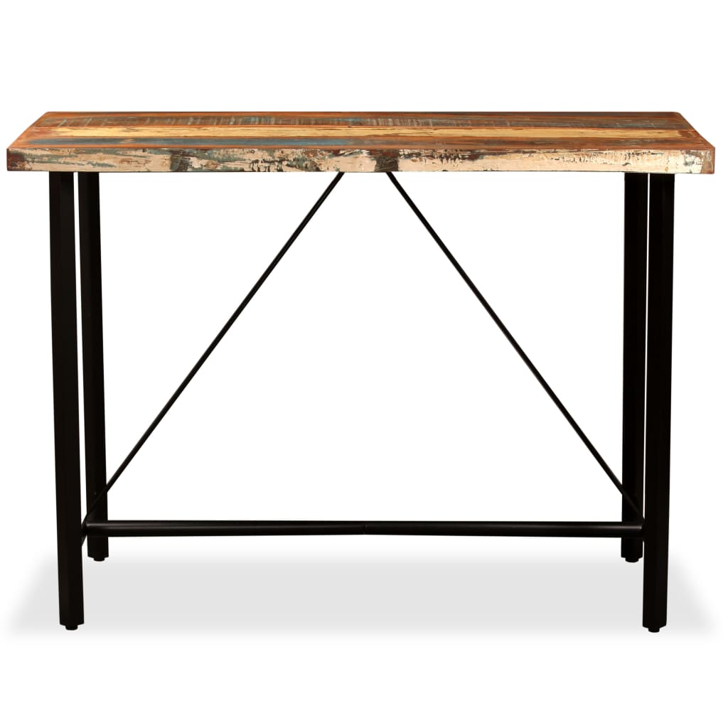 vidaXL Bar Table Pub Table Bistro Table for Dining Room Solid Reclaimed Wood-4