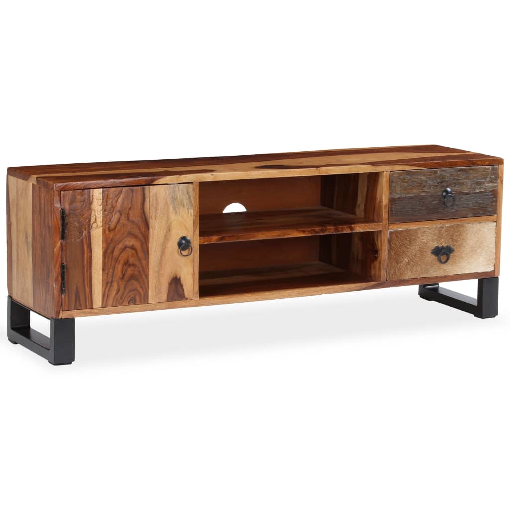 vidaXL TV Stand Solid Wood Sheesham 47.2"x11.8"x15.7"-0