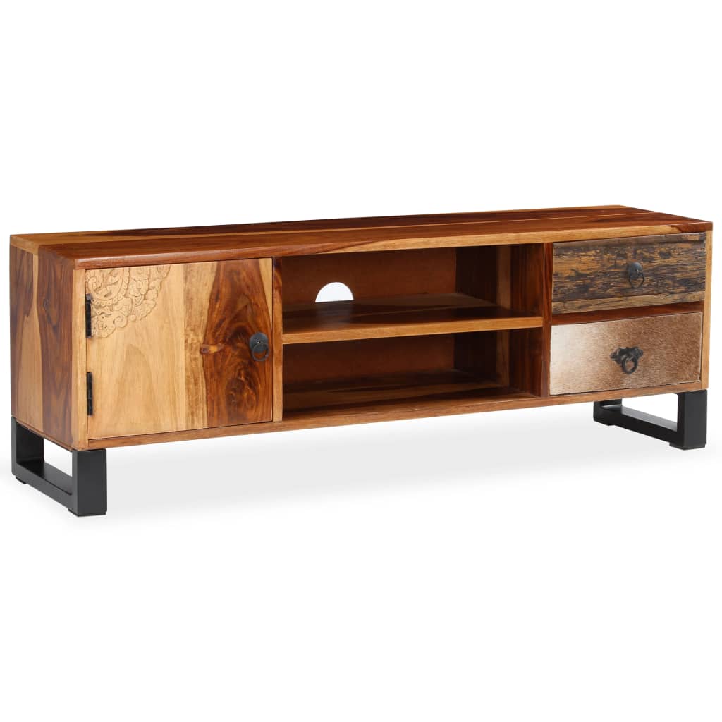 vidaXL TV Stand Solid Wood Sheesham 47.2"x11.8"x15.7"-1