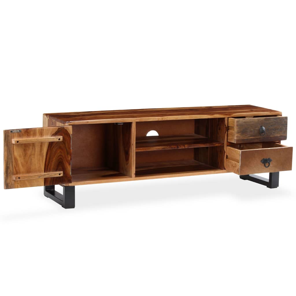 vidaXL TV Stand Solid Wood Sheesham 47.2"x11.8"x15.7"-2