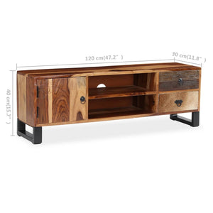 vidaXL TV Stand Solid Wood Sheesham 47.2"x11.8"x15.7"-10