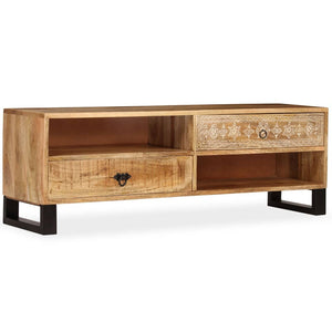 vidaXL TV Stand Solid Wood Mango 47.2"x11.8"x15.7"-11