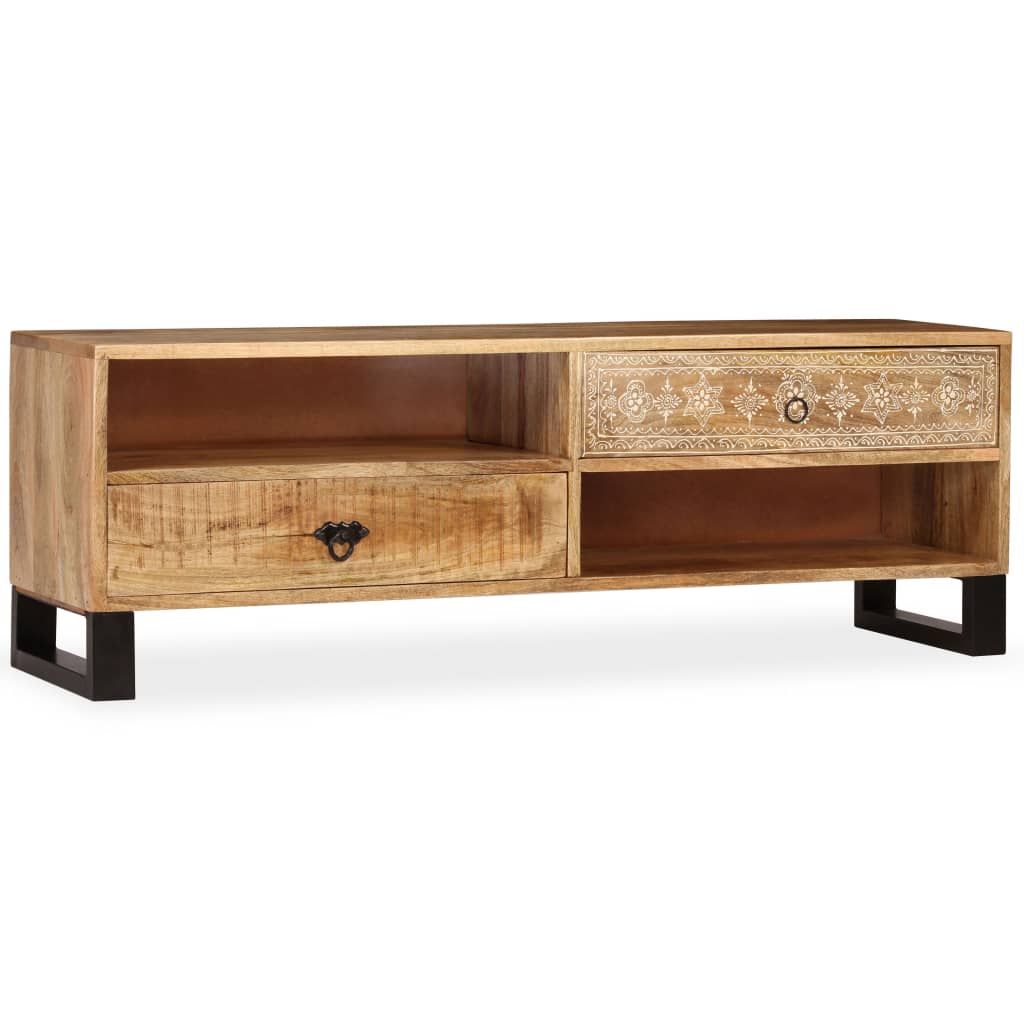 vidaXL TV Stand Solid Wood Mango 47.2"x11.8"x15.7"-0