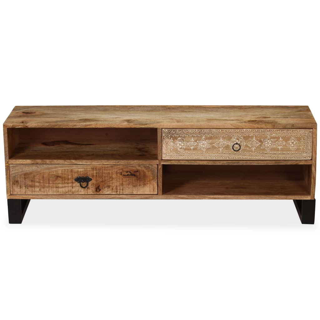 vidaXL TV Stand Solid Wood Mango 47.2"x11.8"x15.7"-3