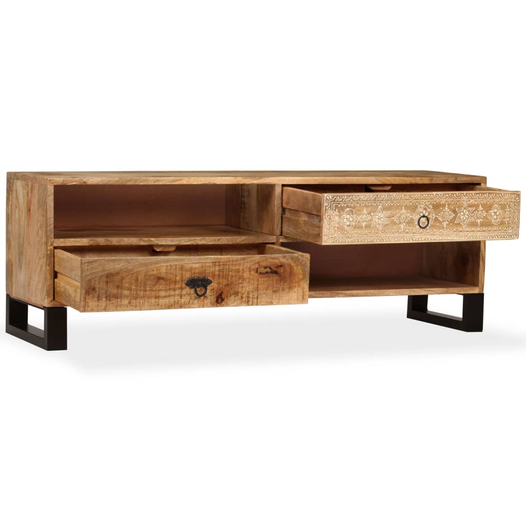 vidaXL TV Stand Solid Wood Mango 47.2"x11.8"x15.7"-4