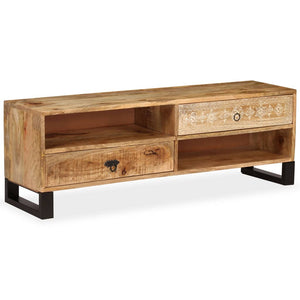 vidaXL TV Stand Solid Wood Mango 47.2"x11.8"x15.7"-10