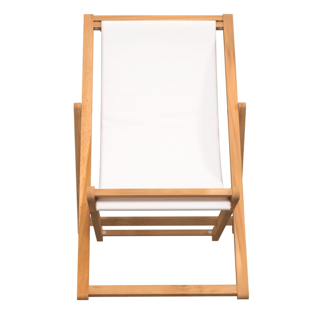 vidaXL Deck Chair Teak 22.1"x41.3"x37.8" Blue-7