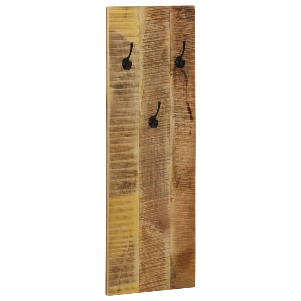 vidaXL Wall-mounted Coat Racks 2 pcs Solid Mango Wood 14.2"x43.3"x1.2"-11