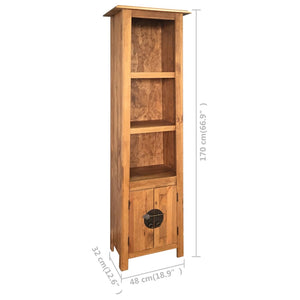 vidaXL Freestanding Bathroom Cabinet Solid Pinewood 18.9"x12.6"x66.9"-7