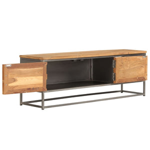 vidaXL TV Stand Recycled Teak and Steel 47.2"x11.8"x15.7"-4