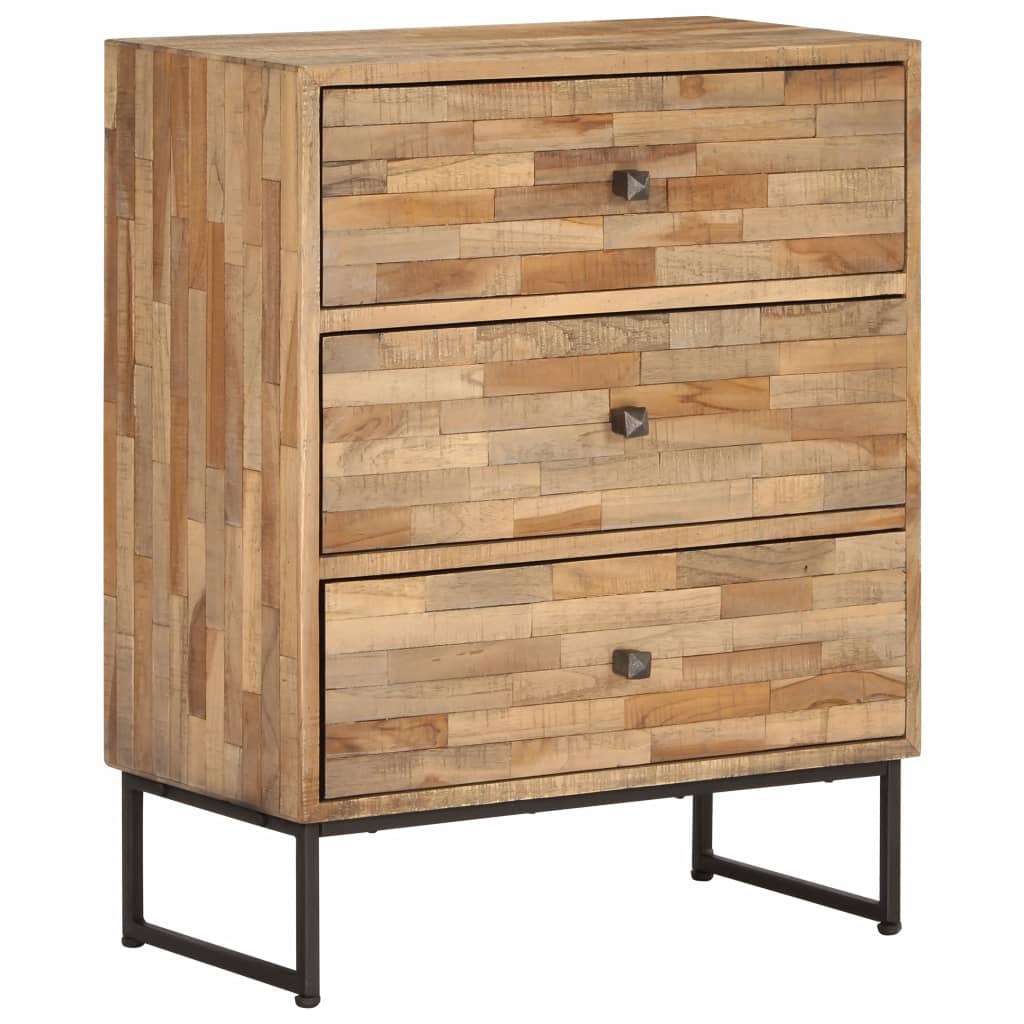 vidaXL Sideboard Reclaimed Teak Wood 23.6"x11.8"x29.5"-0