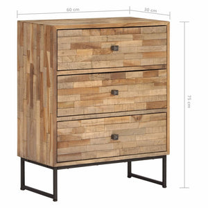 vidaXL Sideboard Reclaimed Teak Wood 23.6"x11.8"x29.5"-9