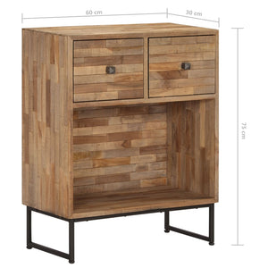 vidaXL Sideboard Reclaimed Teak Wood 23.6"x11.8"x29.5"-9