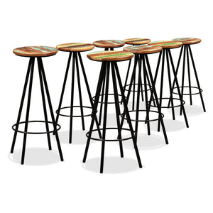 vidaXL Solid Sheesham Wood Bar Set 3/5/7/9 Piece Table Stool Bistro Seating-24