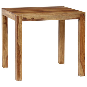 vidaXL Dining Table Solid Sheesham Wood 32.3"x31.5"x29.9"-1