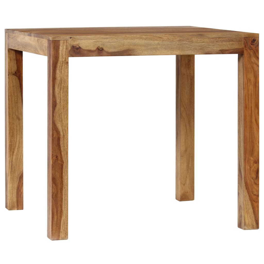 vidaXL Dining Table Solid Sheesham Wood 32.3"x31.5"x29.9"-3