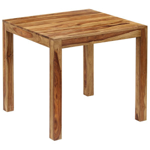 vidaXL Dining Table Solid Sheesham Wood 32.3"x31.5"x29.9"-8