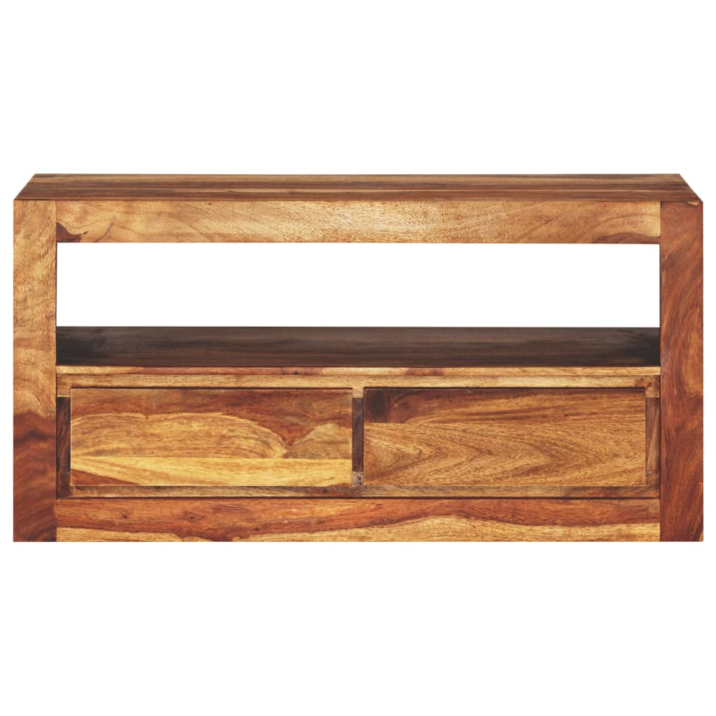 vidaXL TV Stand Solid Wood Sheesham 31.5"x11.8"x15.7"-1