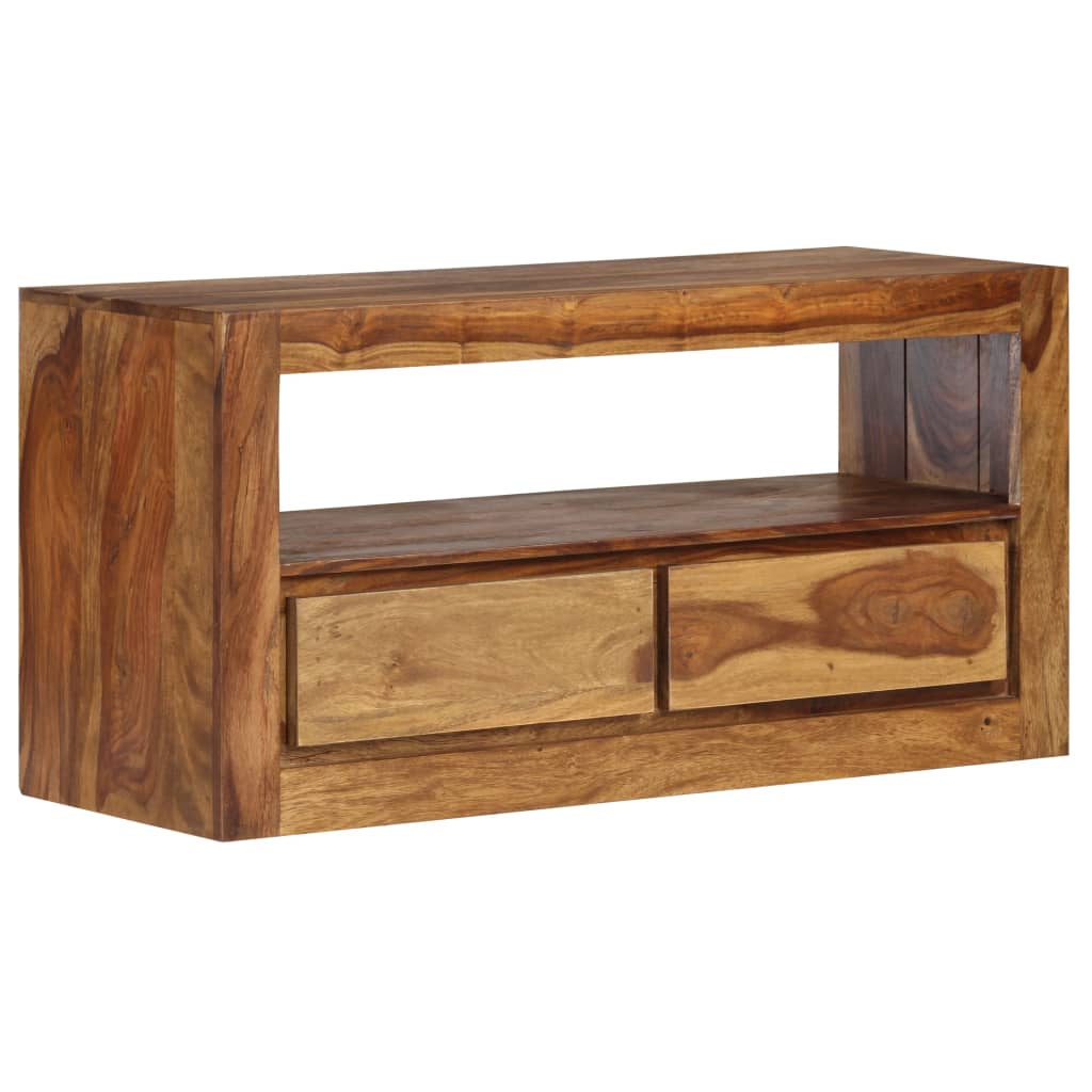 vidaXL TV Stand Solid Wood Sheesham 31.5"x11.8"x15.7"-0