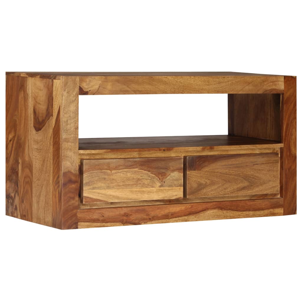 vidaXL TV Stand Solid Wood Sheesham 31.5"x11.8"x15.7"-2