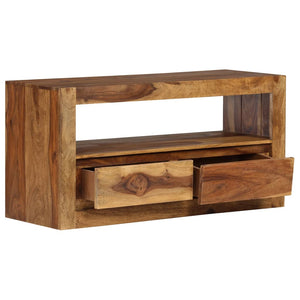 vidaXL TV Stand Solid Wood Sheesham 31.5"x11.8"x15.7"-5