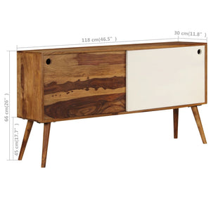 vidaXL Sideboard Solid Sheesham Wood 46.5"x11.8"x26"-10