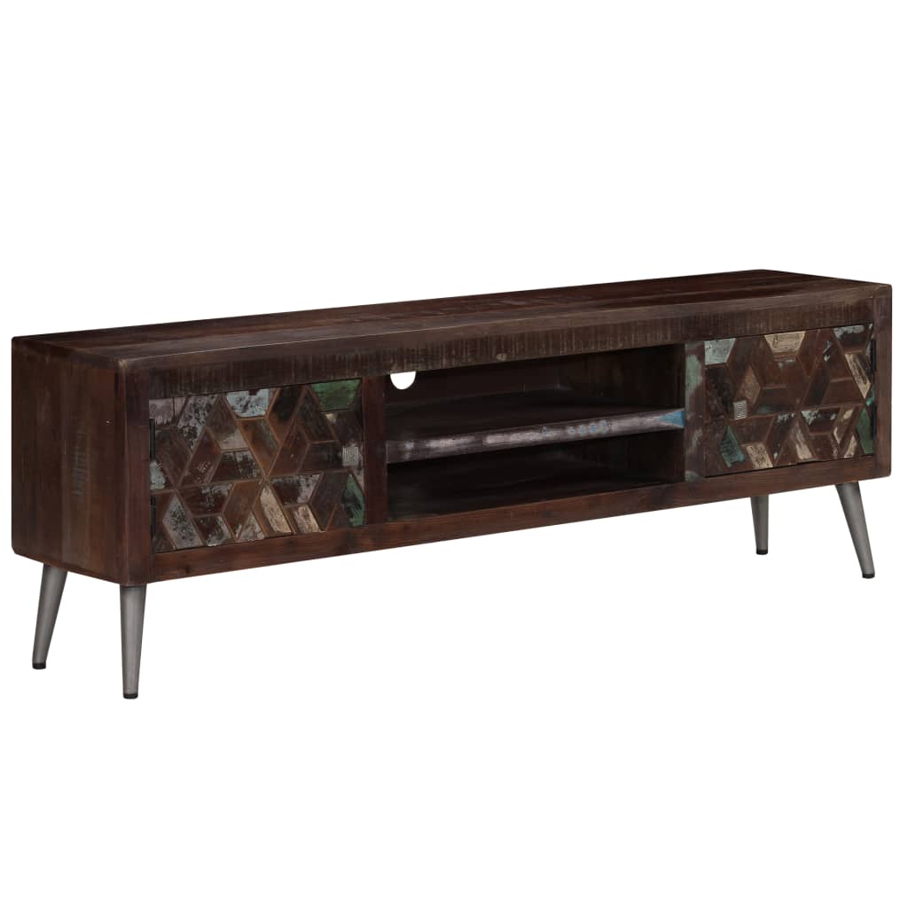 vidaXL TV Stand Solid Wood Reclaimed 55.1"x11.8"x17.7"-1