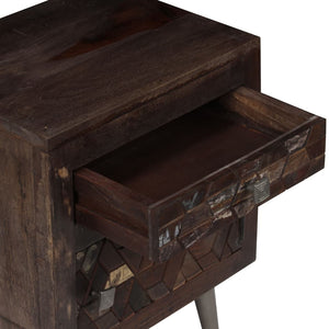 vidaXL Bedside Cabinet Solid Reclaimed Wood 15.7"x11.8"x19.6"-11
