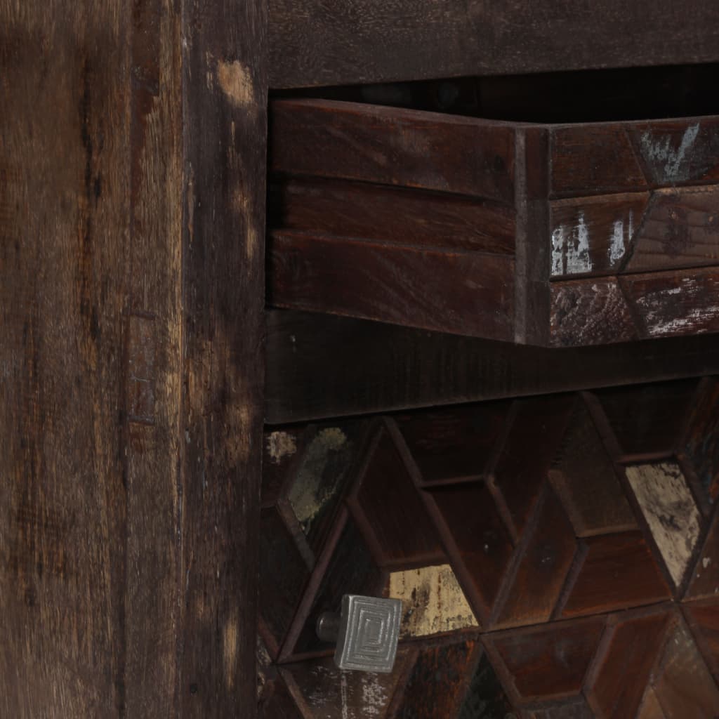 vidaXL Bedside Cabinet Solid Reclaimed Wood 15.7"x11.8"x19.6"-10