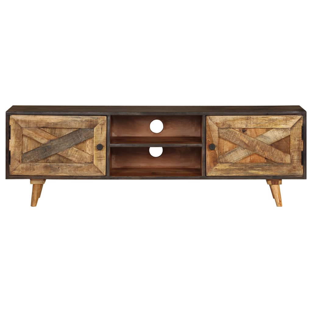 vidaXL TV Stand Solid Wood Mango 55.1"x11.8"x17.7"-3