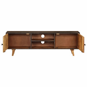 vidaXL TV Stand Solid Wood Mango 55.1"x11.8"x17.7"-5