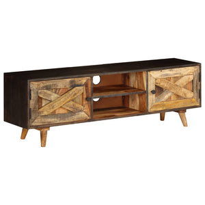 vidaXL TV Stand Solid Wood Mango 55.1"x11.8"x17.7"-8