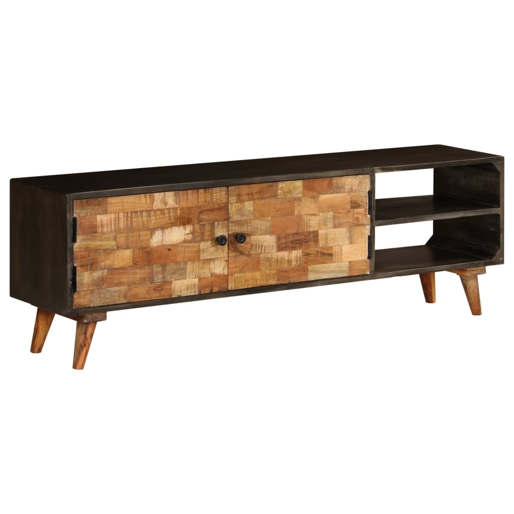 vidaXL TV Stand Solid Wood Mango 55.1"x11.8"x17.7"-1