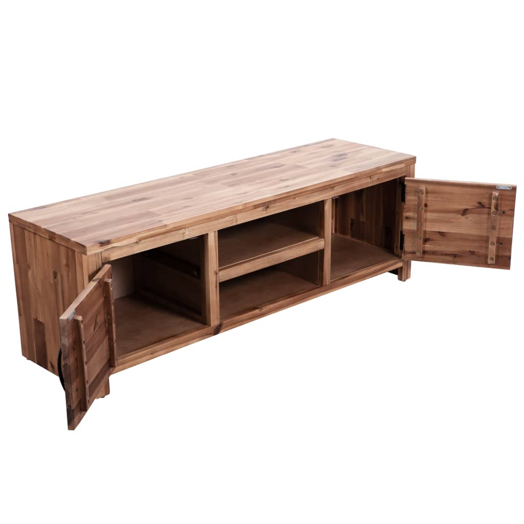 vidaXL TV Stand Solid Wood Acacia 47.2"x13.8"x15.7"-2