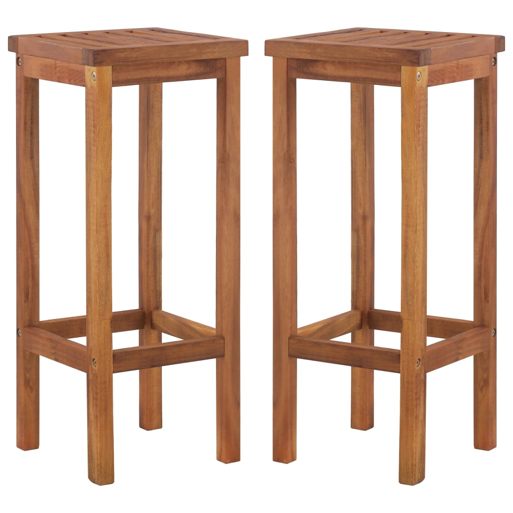 vidaXL Bar Stool Bar Seat Counter Height Stool for Pub Kitchen Solid Wood-24