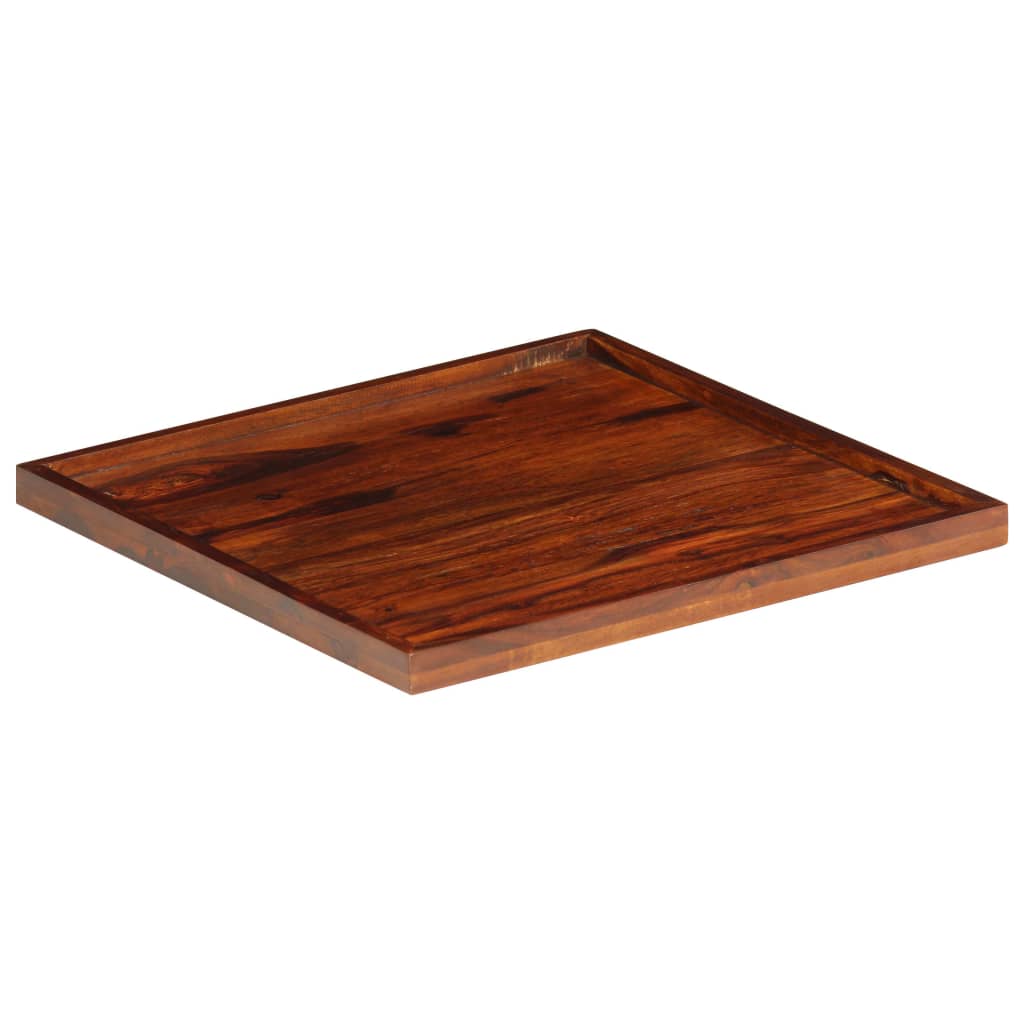 vidaXL Serving Tray Solid Sheesham Wood 19.7"x19.7"-5