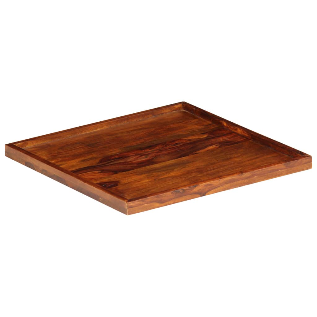 vidaXL Serving Tray Solid Sheesham Wood 19.7"x19.7"-7