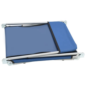 vidaXL 2x Folding Sun Lounger Steel and Fabric Garden Lounge Seat Multi Colors-6